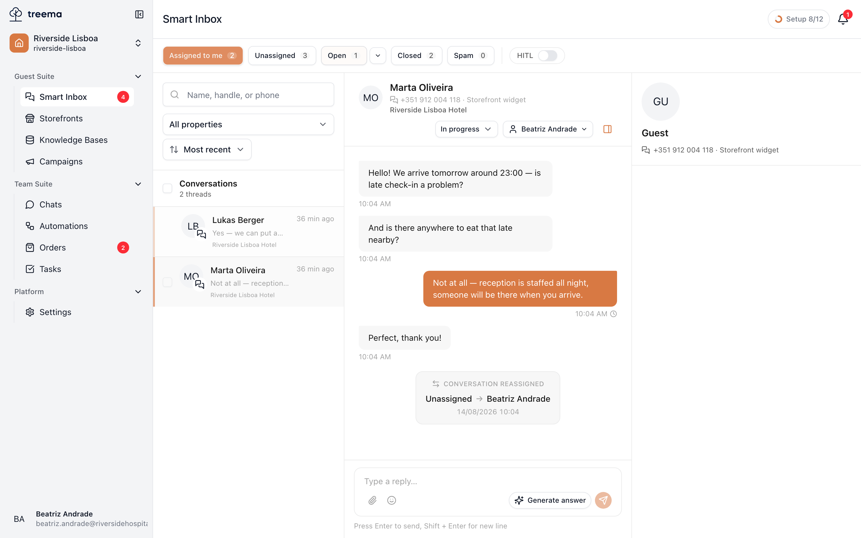 What the inbox is screenshot