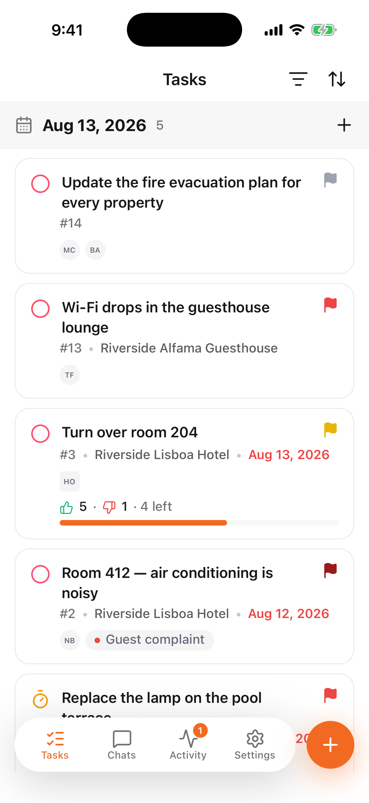 Tasks on your phone screenshot